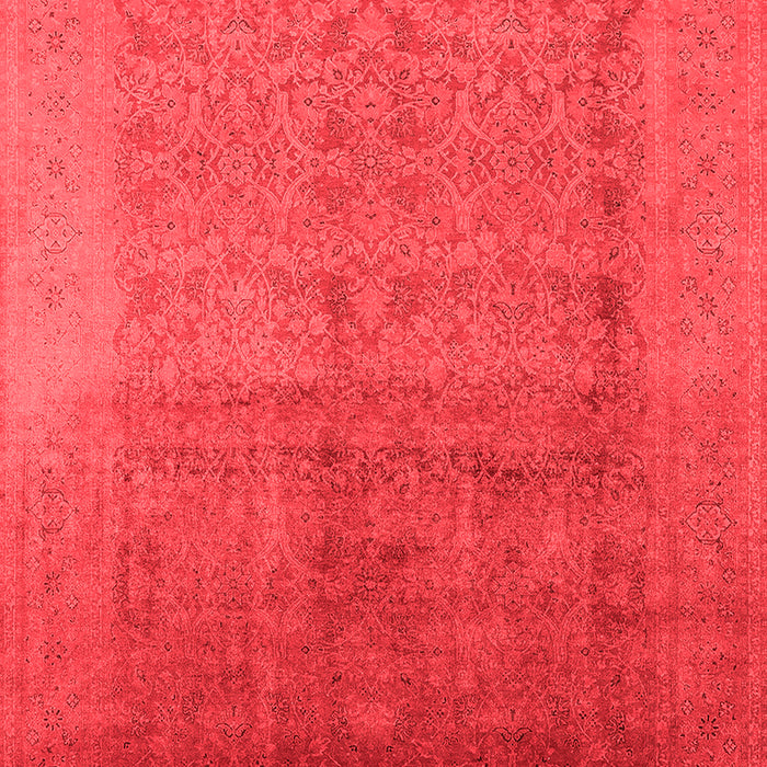 Machine Washable Oriental Red Industrial Rug, wshurb1593red