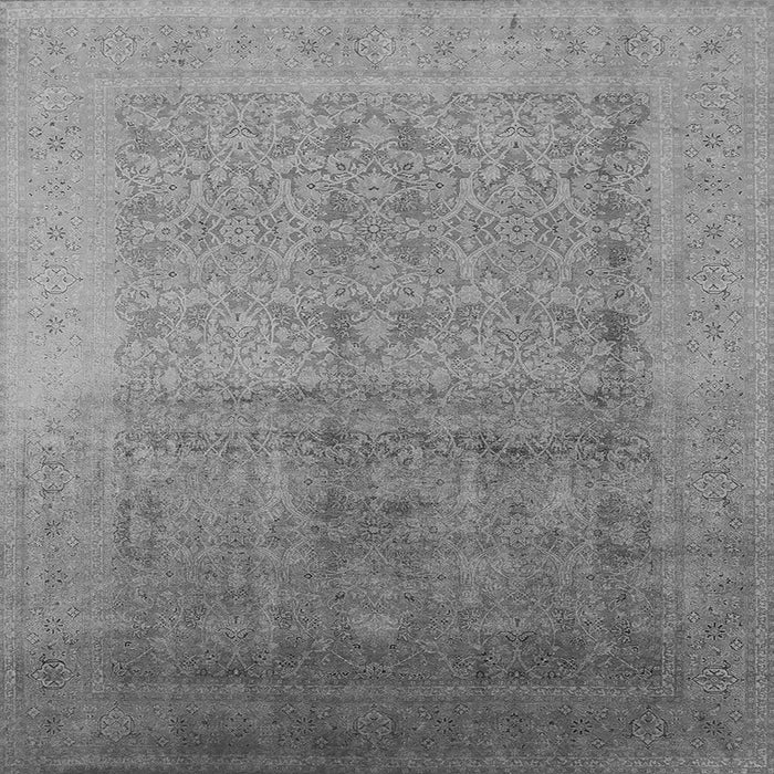 Square Oriental Gray Industrial Rug, urb1593gry