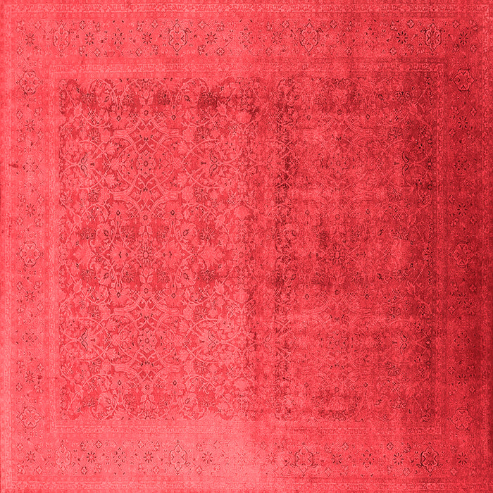 Machine Washable Oriental Red Industrial Rug, wshurb1593red