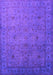 Machine Washable Oriental Purple Industrial Area Rugs, wshurb1594pur