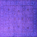 Square Oriental Purple Industrial Rug, urb1594pur