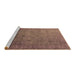 Sideview of Machine Washable Oriental Brown Industrial Rug, wshurb1594brn