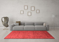 Machine Washable Oriental Red Industrial Rug, wshurb1594red