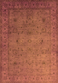 Oriental Orange Industrial Rug, urb1594org