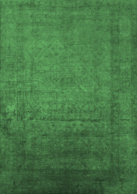 Oriental Emerald Green Industrial Rug, urb1595emgrn