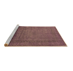 Sideview of Machine Washable Oriental Brown Industrial Rug, wshurb1595brn