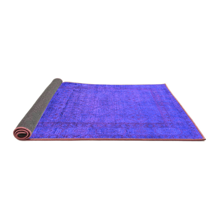 Sideview of Oriental Purple Industrial Rug, urb1595pur