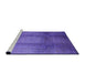 Sideview of Machine Washable Industrial Modern Purple Rug, wshurb1596