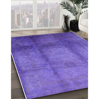 Mid-Century Modern Purple Oriental Rug, urb1596