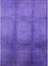 Machine Washable Industrial Modern Purple Rug, wshurb1596