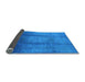 Sideview of Oriental Light Blue Industrial Rug, urb1596lblu