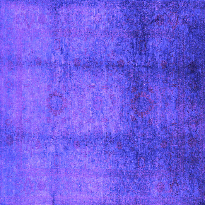Square Oriental Purple Industrial Rug, urb1596pur