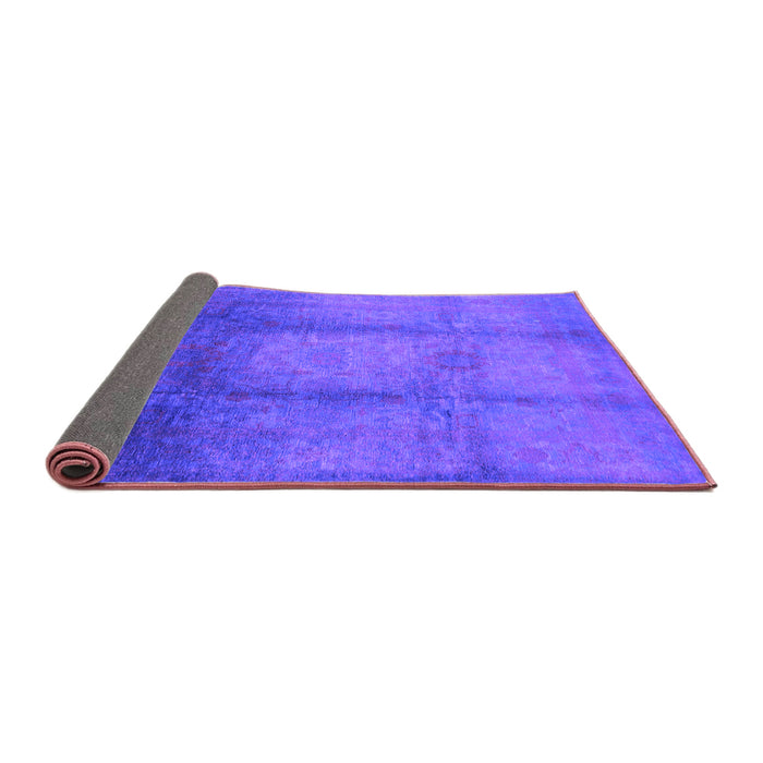Sideview of Oriental Purple Industrial Rug, urb1596pur