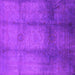 Square Machine Washable Oriental Pink Industrial Rug, wshurb1596pnk