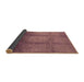 Sideview of Oriental Brown Industrial Rug, urb1596brn