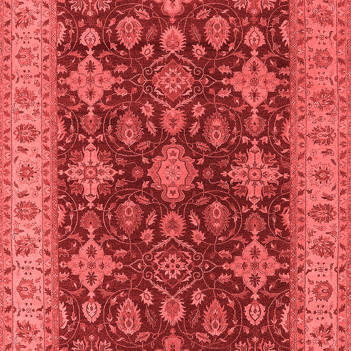 Machine Washable Oriental Red Industrial Rug, wshurb1597red
