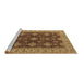 Sideview of Machine Washable Oriental Brown Industrial Rug, wshurb1597brn