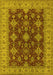 Oriental Yellow Industrial Rug, urb1597yw