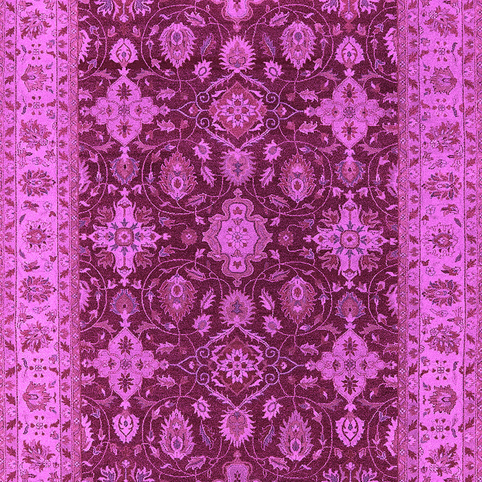 Machine Washable Oriental Pink Industrial Rug, wshurb1597pnk