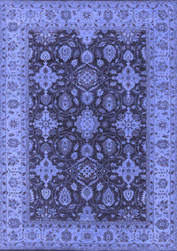 Oriental Blue Industrial Rug, urb1597blu