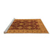 Sideview of Machine Washable Oriental Orange Industrial Area Rugs, wshurb1597org