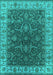 Oriental Turquoise Industrial Rug, urb1598turq