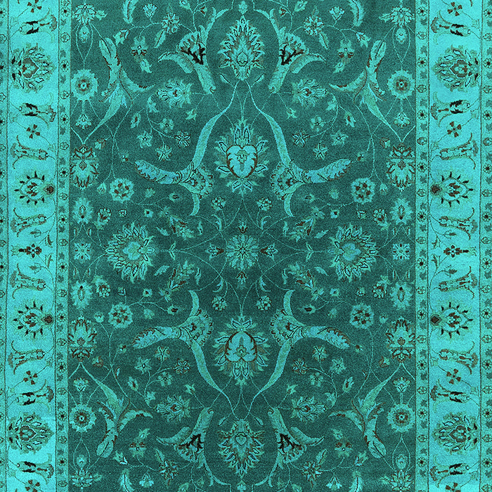 Oriental Turquoise Industrial Rug, urb1598turq