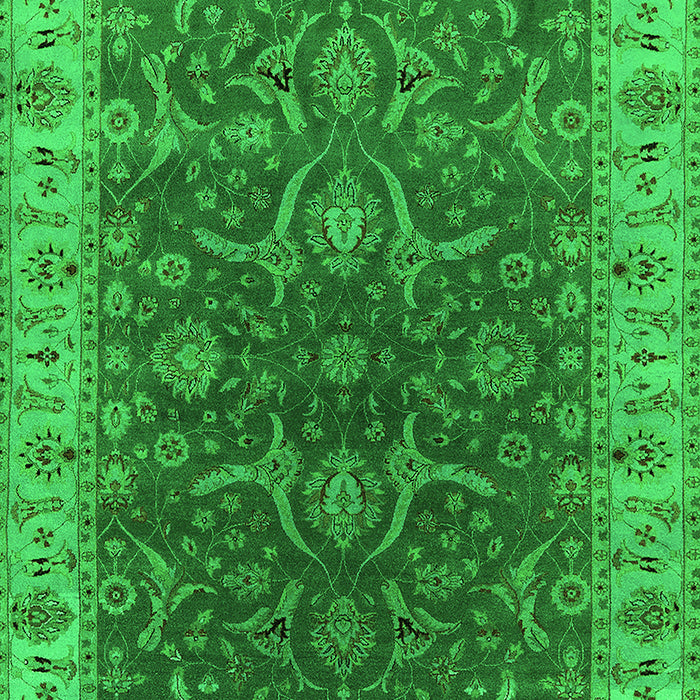 Oriental Green Industrial Rug, urb1598grn