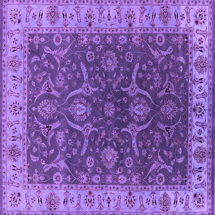 Square Oriental Purple Industrial Rug, urb1598pur