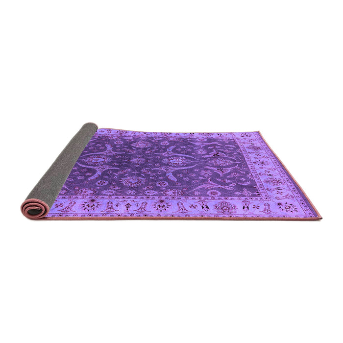 Sideview of Oriental Purple Industrial Rug, urb1598pur