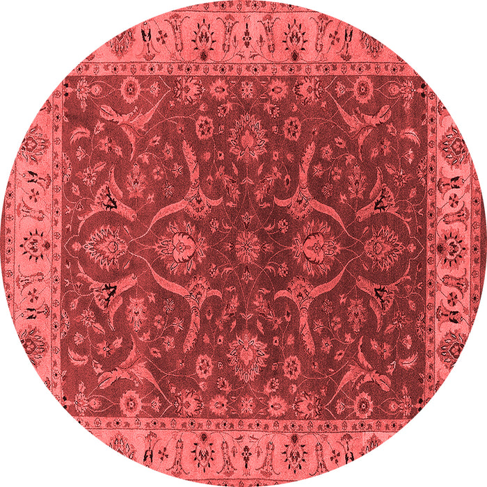 Machine Washable Oriental Red Industrial Rug, wshurb1598red