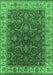 Oriental Emerald Green Industrial Rug, urb1598emgrn