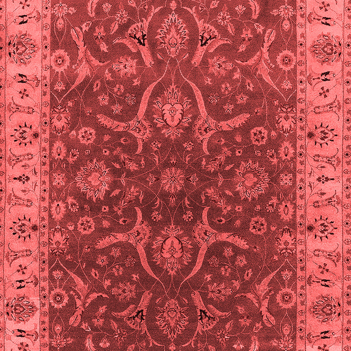Machine Washable Oriental Red Industrial Rug, wshurb1598red