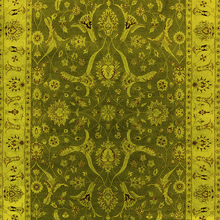Oriental Yellow Industrial Rug, urb1598yw