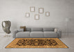 Machine Washable Oriental Orange Industrial Area Rugs in a Living Room, wshurb1599org