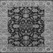 Square Oriental Gray Industrial Rug, urb1599gry