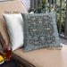 Front View of Mid-Century Modern Urban Square Blue Throw Pillow, 18 inch by 18 inch, pwurb1599