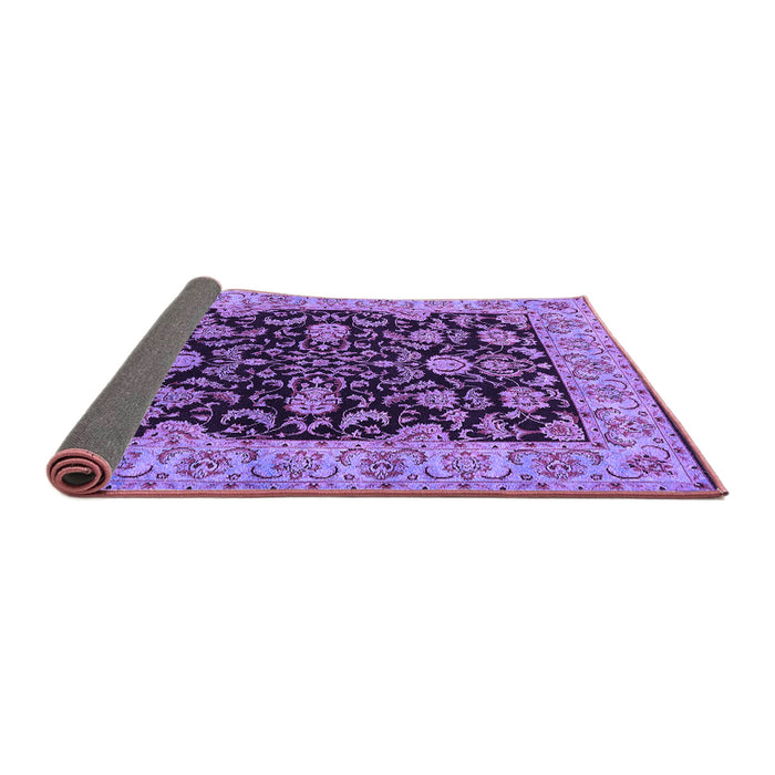 Sideview of Oriental Purple Industrial Rug, urb1599pur