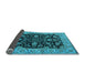 Sideview of Oriental Light Blue Industrial Rug, urb1599lblu