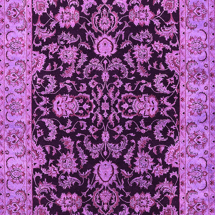 Machine Washable Oriental Pink Industrial Rug, wshurb1599pnk