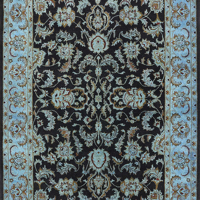 Mid-Century Modern Blue Oriental Rug, urb1599