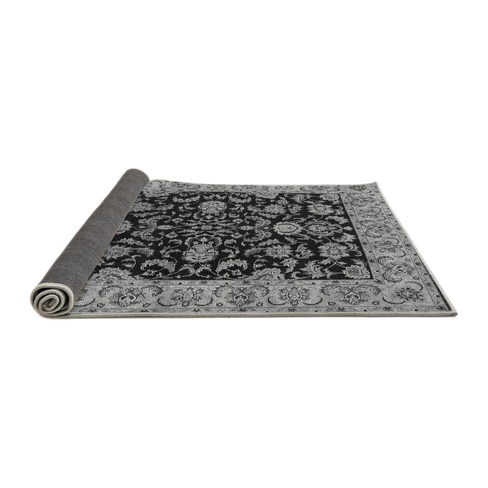 Sideview of Oriental Gray Industrial Rug, urb1599gry