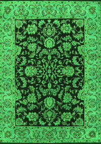 Oriental Green Industrial Rug, urb1599grn