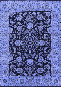 Oriental Blue Industrial Rug, urb1599blu