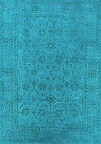 Oriental Light Blue Industrial Rug, urb1600lblu