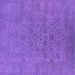 Square Machine Washable Oriental Purple Industrial Area Rugs, wshurb1600pur