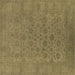 Square Oriental Brown Industrial Rug, urb1600brn