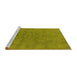 Sideview of Machine Washable Oriental Yellow Industrial Rug, wshurb1600yw