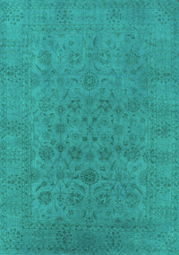 Oriental Turquoise Industrial Rug, urb1600turq