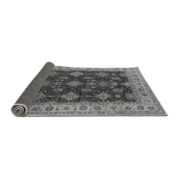 Sideview of Oriental Gray Industrial Rug, urb1601gry